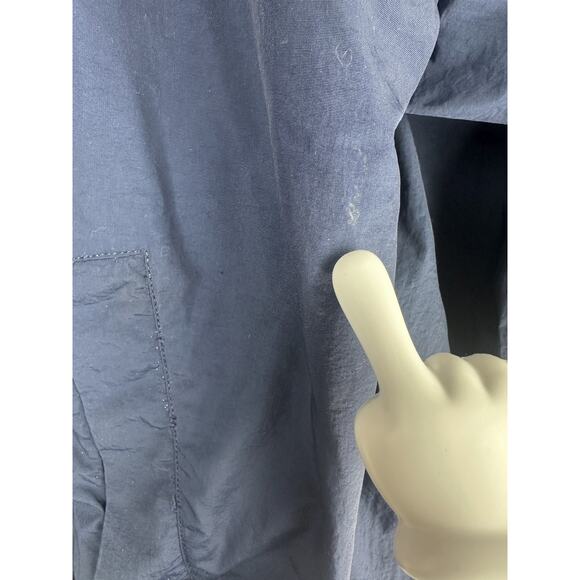 Vtg 90s Tommy Hilfiger Spell Out Flag on Sleeve Full Zip Hooded Jacket XXL *Flaw - Picture 10 of 13